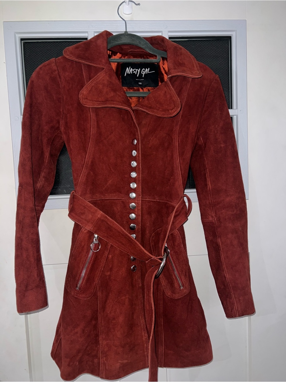 Nasty Gal 70s inspired 100% Suede Jacket